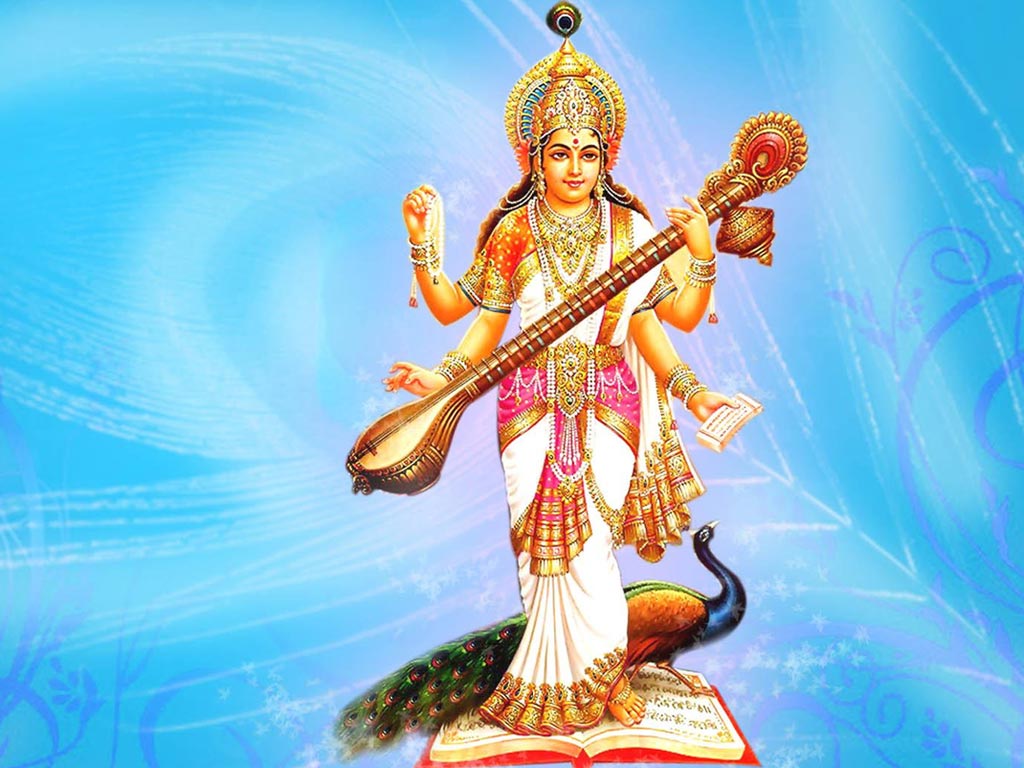 7 Best Goddess Saraswati Wallpapers - Bhakti Time
